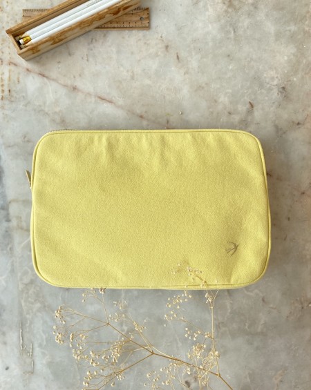 Pochette d'ordinateur CLARA Jaune Mimosa