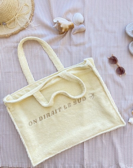 Terry Cloth Bag Christine - Straw Yellow