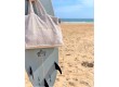 Terry Cloth Bag Christine - Gris Perle