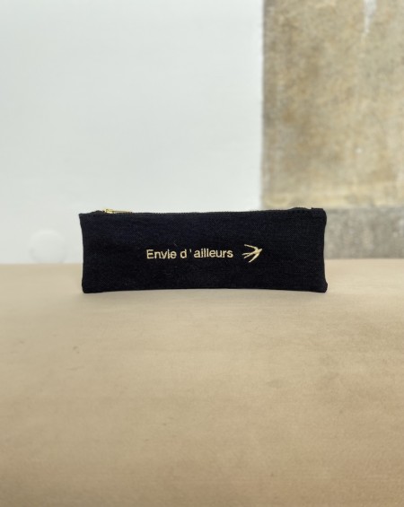 Pencil Case Nat - Black