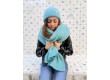 Oversize Knit Scarf Laura - Almond Green