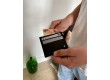 Leather Cardholder Olivier - Black