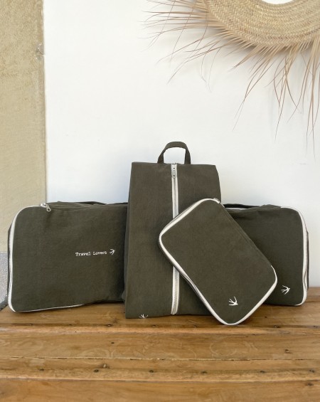 4-pieces Packing Cubes Loulou - Kaki