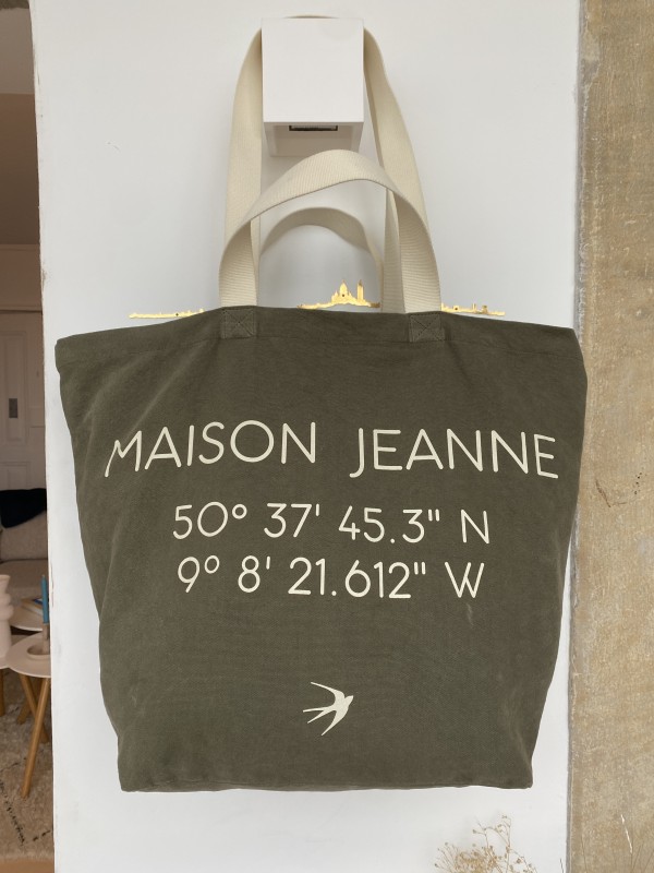 Big carry-all Maia bag - military green