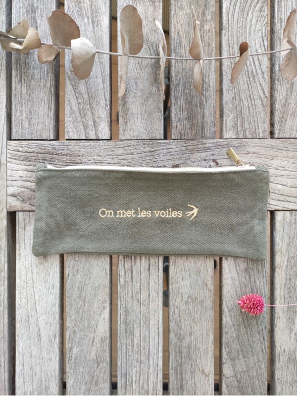 Trousse Scolaire Nat - Vert Kaki