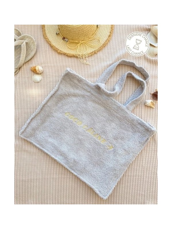 Terry Cloth Bag Christine - Gris Perle