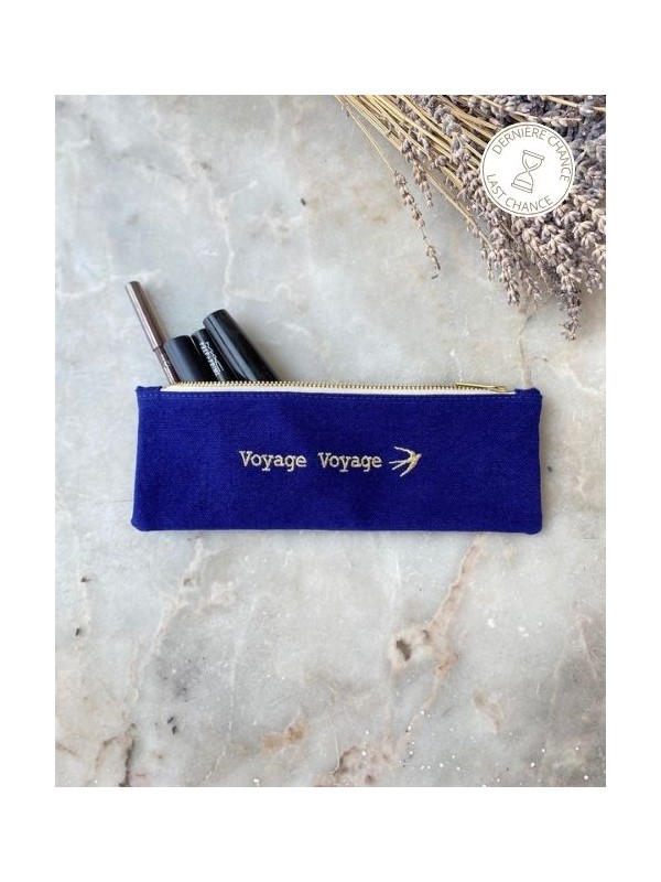 Pencil Case Nat - Blue majorelle