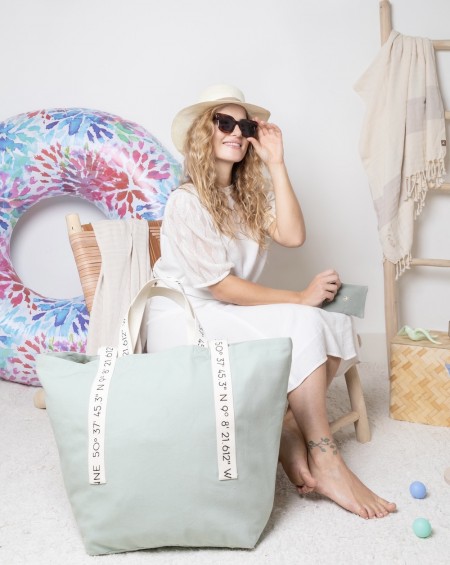 Big carry-all Maia bag - almond