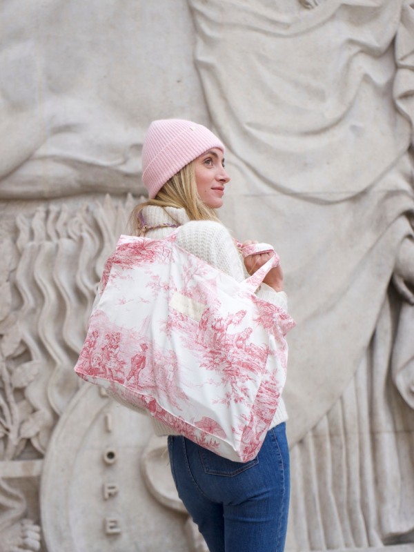 Mahaut totebag - Jouy rose
