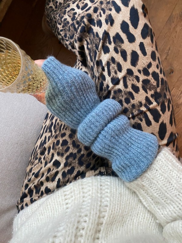 Louise mittens - Denim