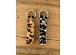 Leather Keychain Emilio - Raw Leopard