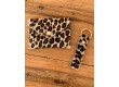 Leather Keychain Emilio - Raw Leopard