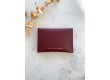 Leather Snap Wallet Suzanne - Bordeaux
