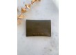 Leather Snap Wallet Suzanne - olive green
