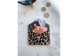 Leather Snap Wallet Suzanne - raw leopard